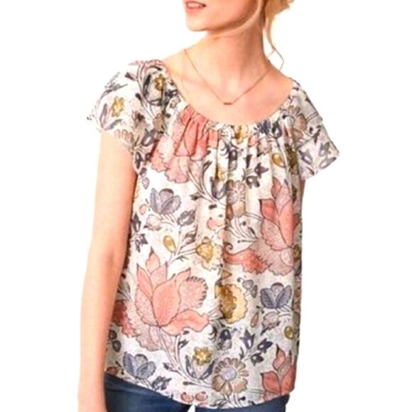 NWOT ANN TAYLOR LOFT PETITES TOP SZMP - Picture 1 of 7